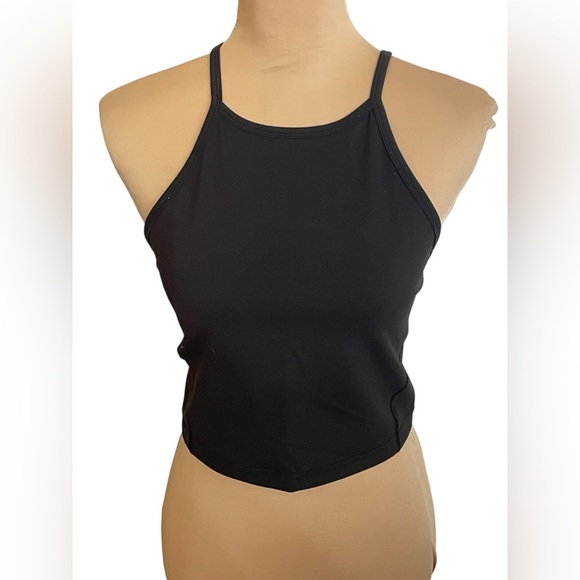 Lululemon Athletica Black Y Tank Top Size 6 - Picture 2 of 4